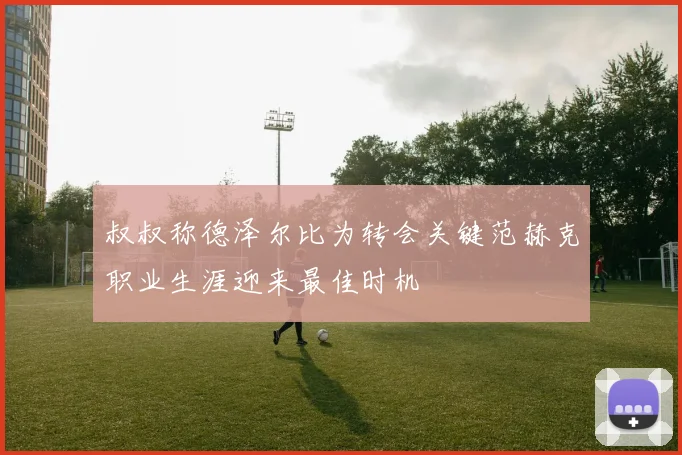 叔叔称德泽尔比为转会关键范赫克职业生涯迎来最佳时机